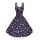 Women Vintage Retro Animal Print Pattern Dress